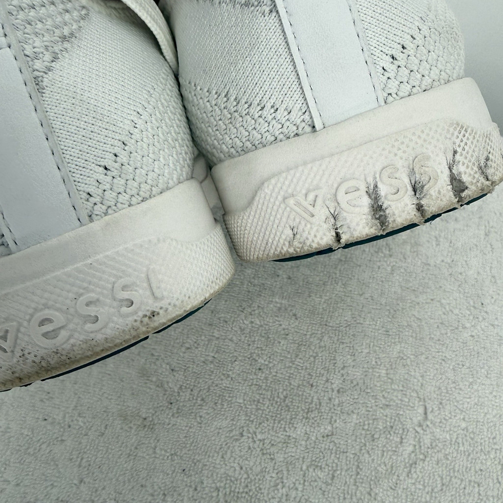 Vessi Womens Weekend Sneaker Size 9 Waterproof White Knit Casual Shoe Athletic - Picture 5 of 9